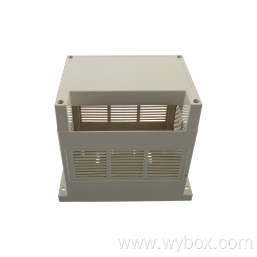 Plastic box electronic enclosure din rail terminal block PIC335 industrial control box din rail enclosure box with 145*90*130mm